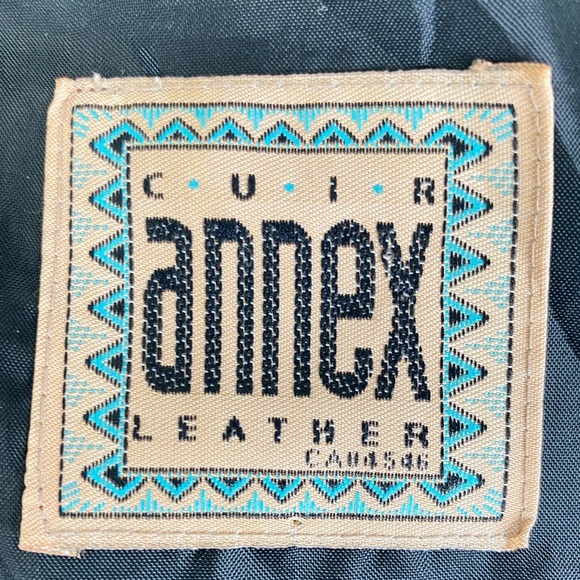 ANNEX LEATHER FRONT LEATHER BACK LINING VEST ONE CHEST POCKET TWO POCKET FLAP - Picture 14 of 14